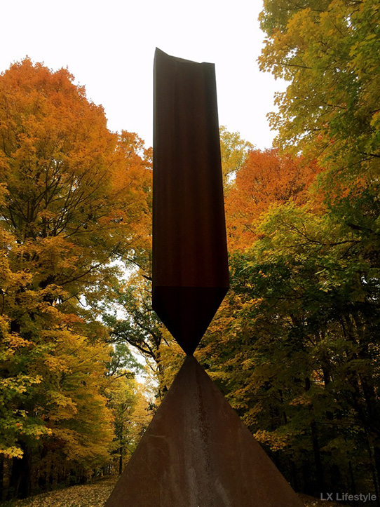 Broken Obelisk by Barnett Newman in Storm King