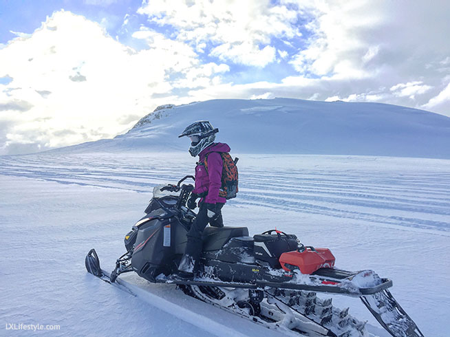 Snowmobile with Head-line Mountain Holidays 