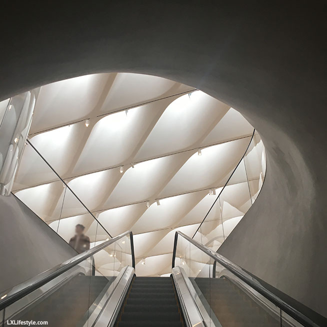 Escalator up to the second floor 
